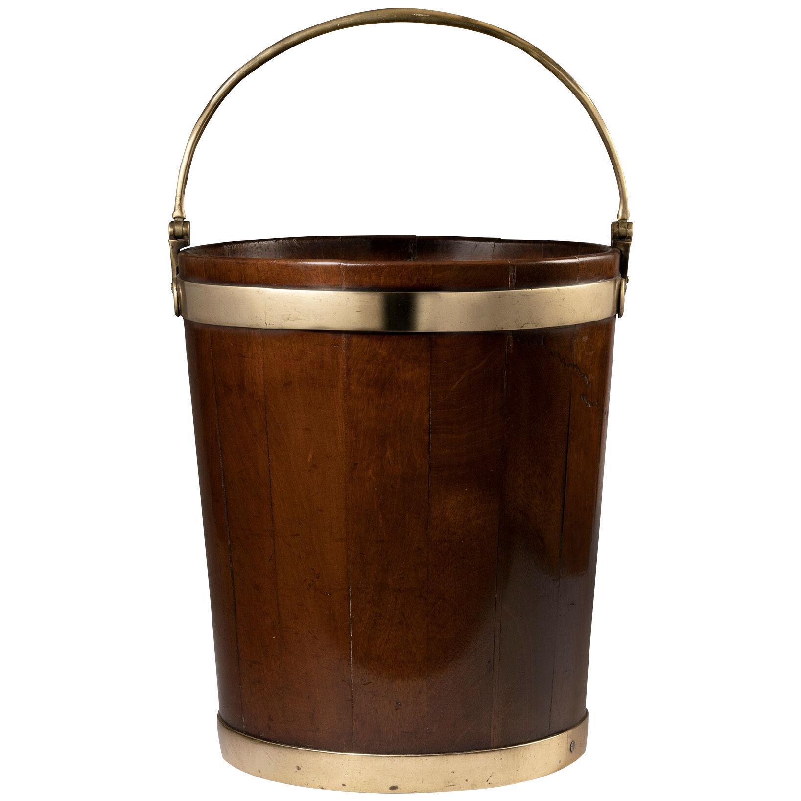 18th Century Mahogany Peat Bucket