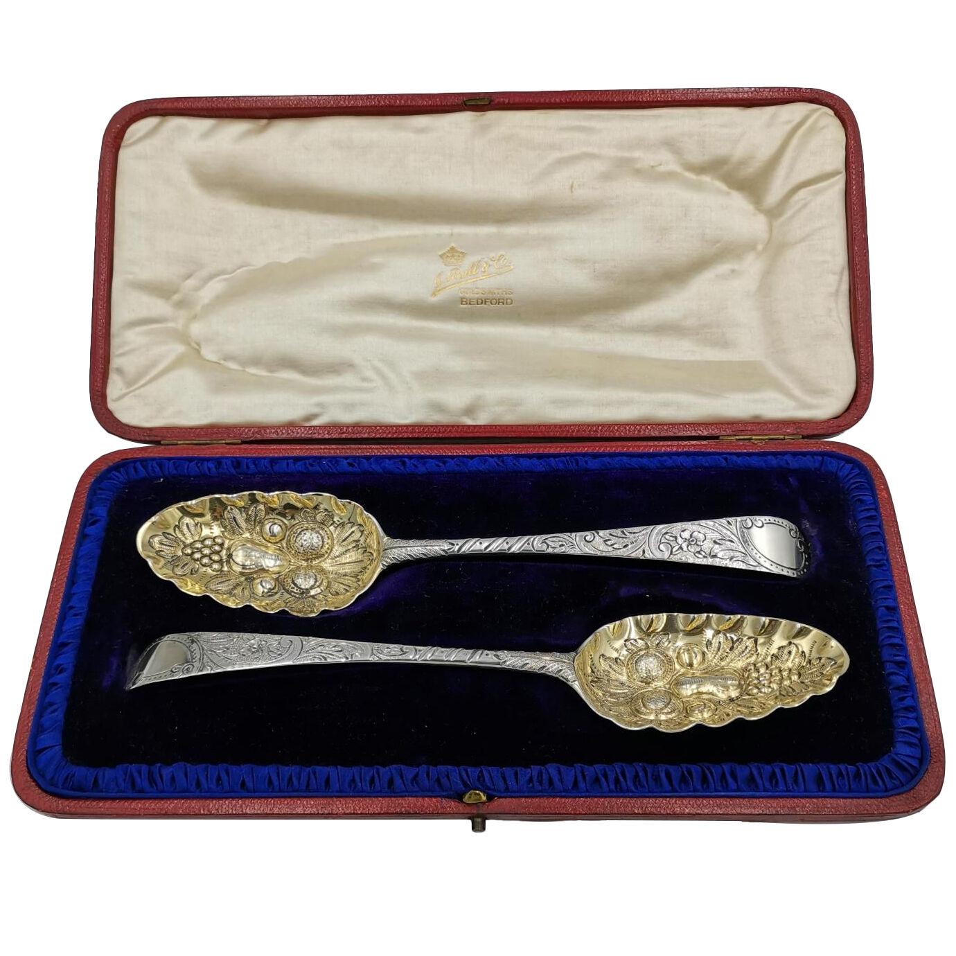 18th century berry spoons