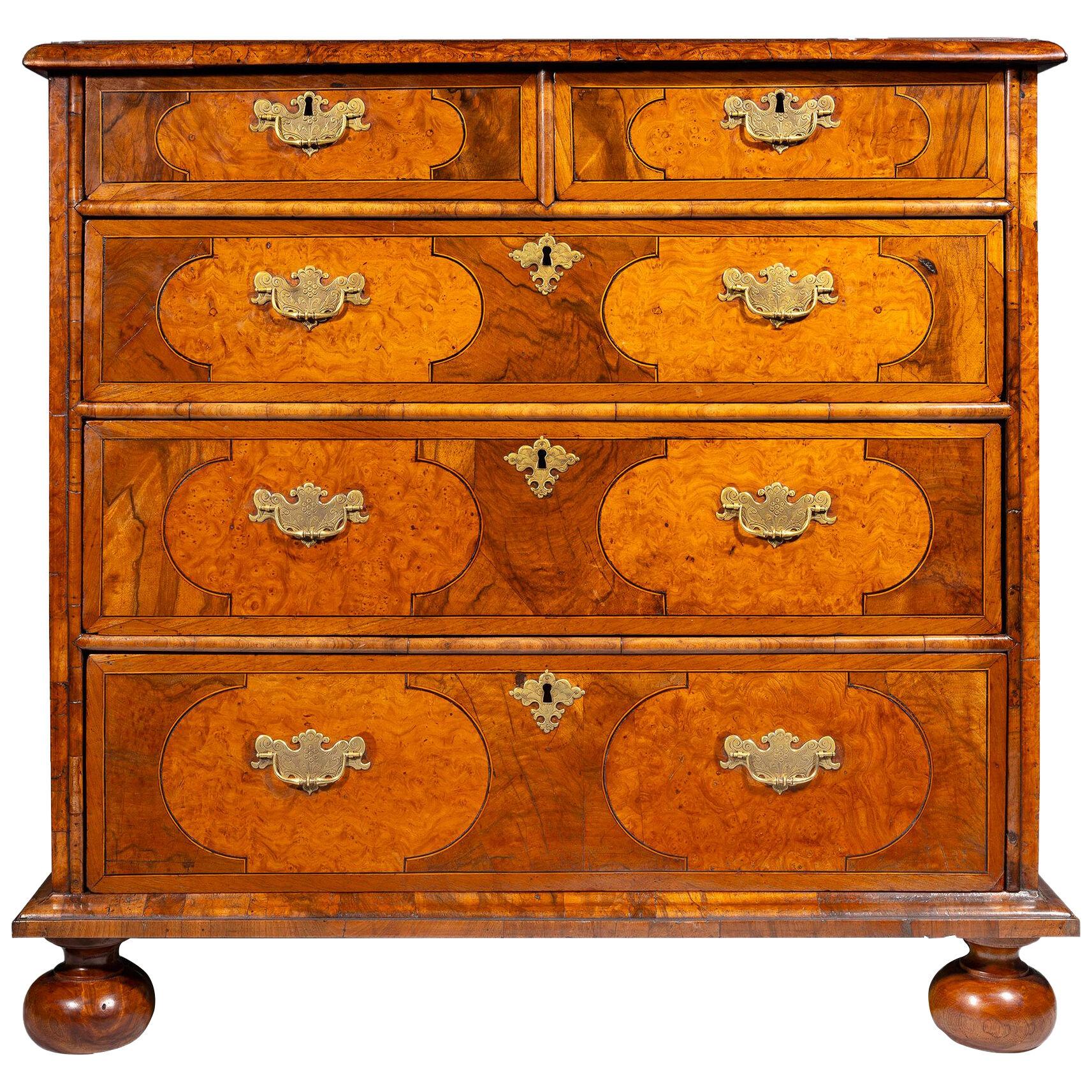 17th century William & Mary chest of drawers