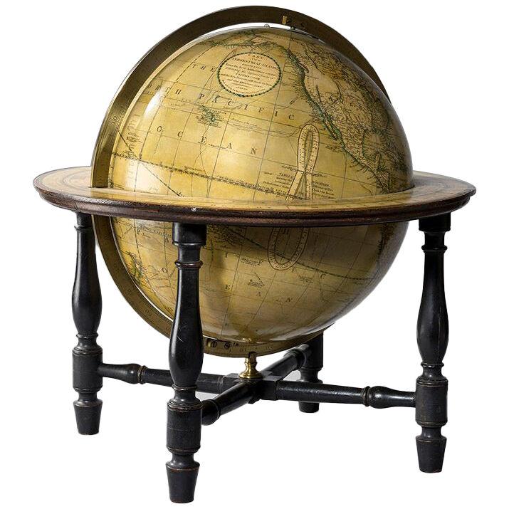 19th century table globe by John Cary