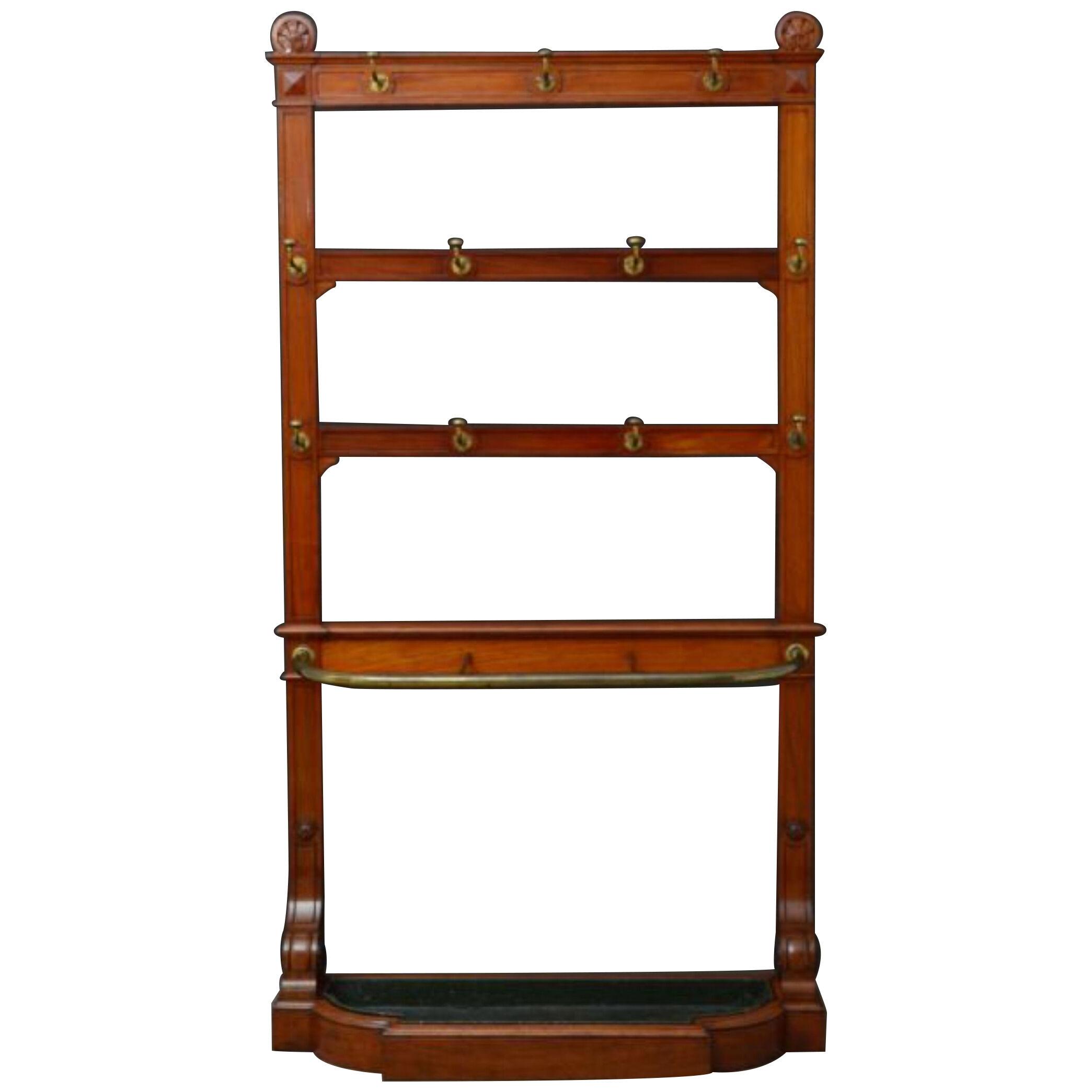 Exceptional Victorian Mahogany Hall Stand