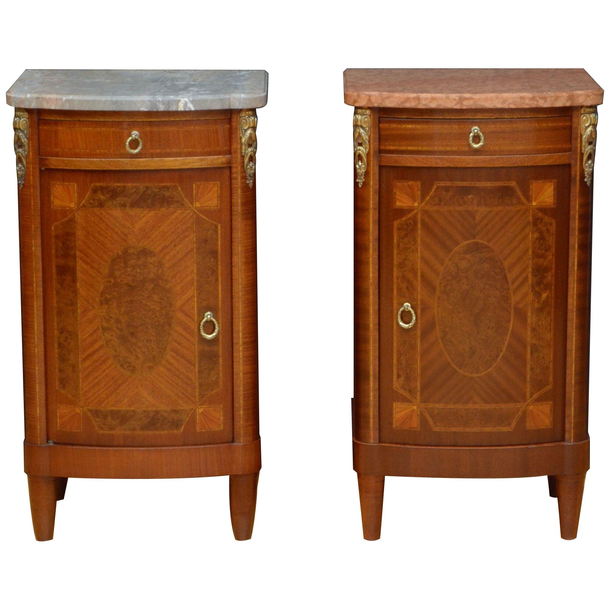 Turn of The Century Bedside Cabinets