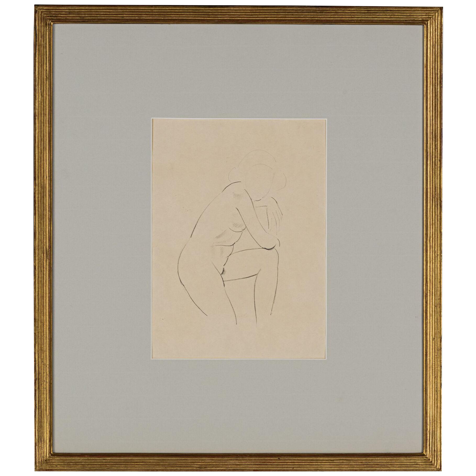 STUDY OF A FEMALE NUDE - Eric Gill 1882-1940