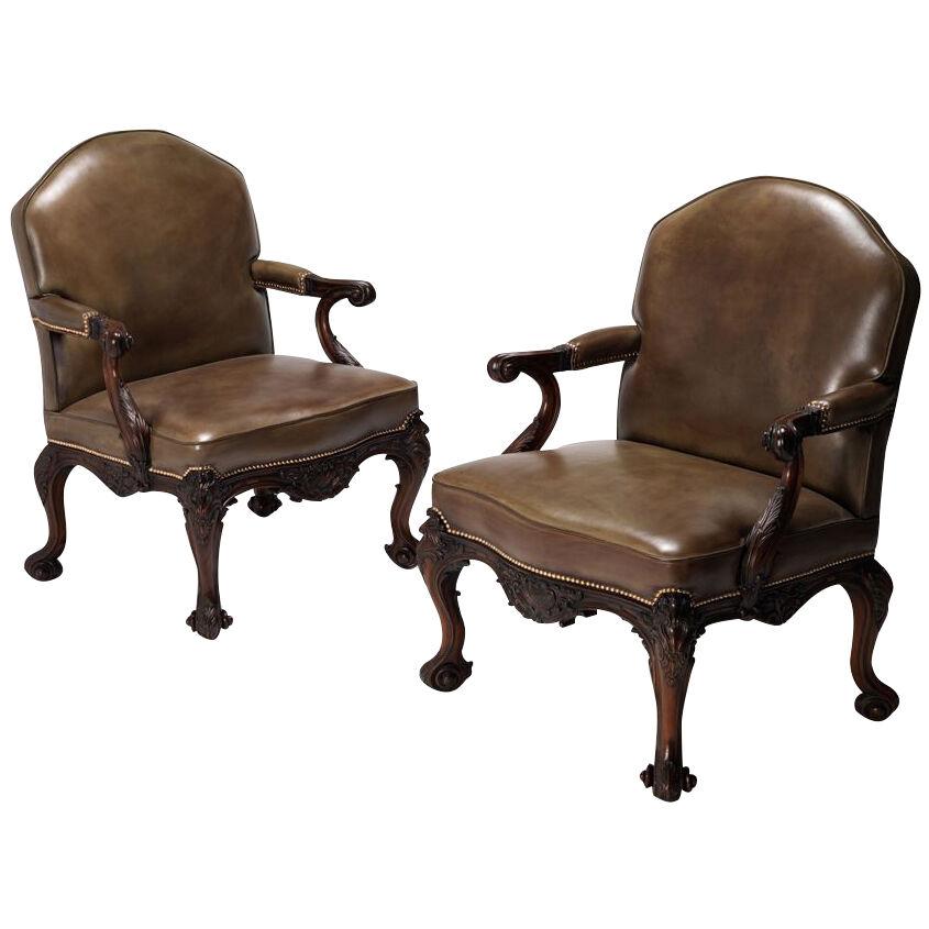 Chippendale Reilly Library Armchair
