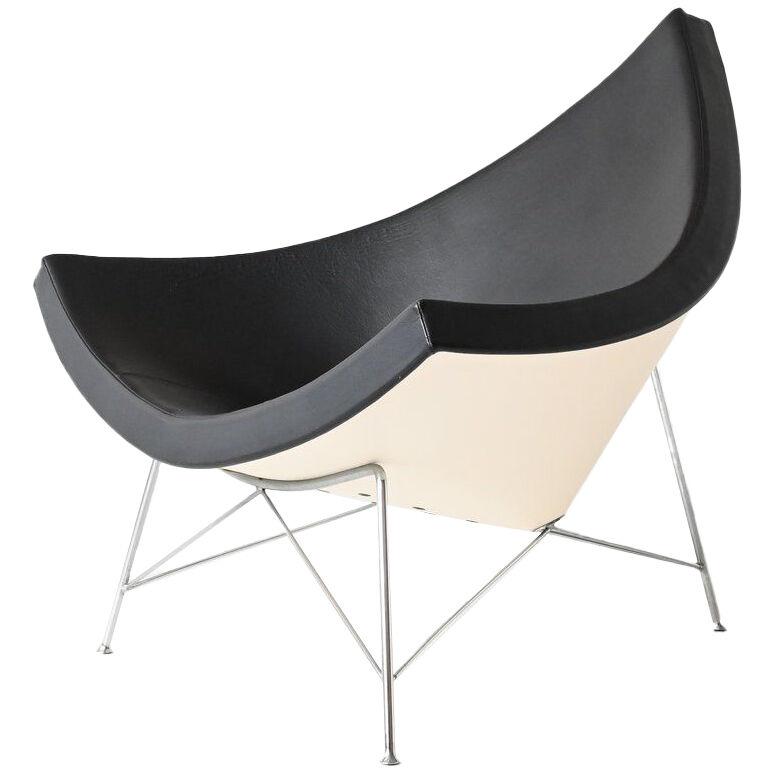 George Nelson black Coconut lounge chair Vitra United States 1955