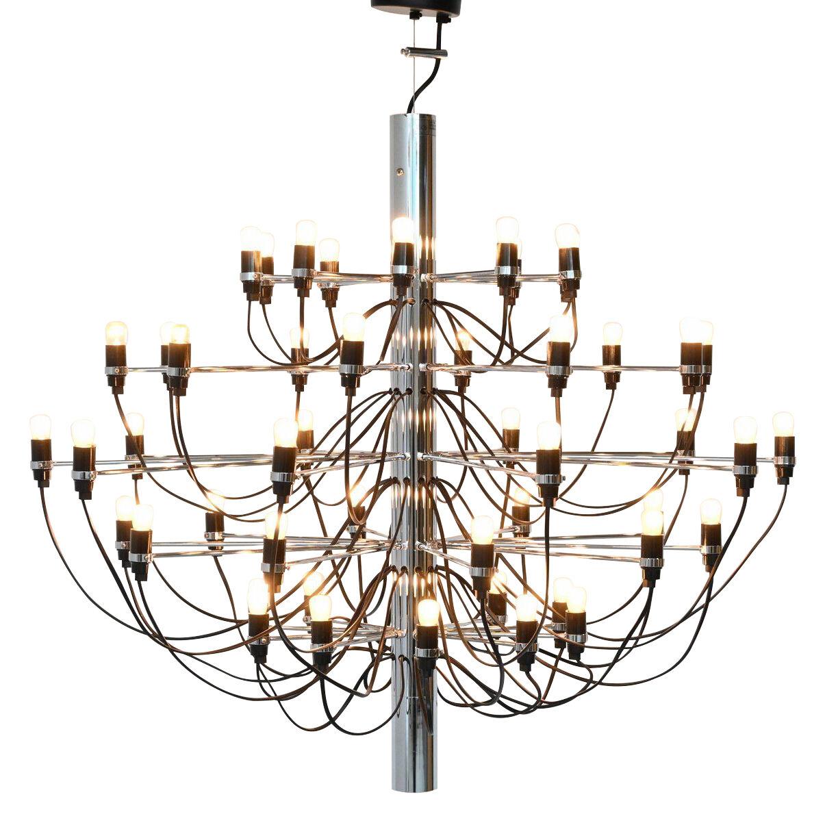 Gino Sarfatti model 2097/50 chandelier Flos Italy 1958