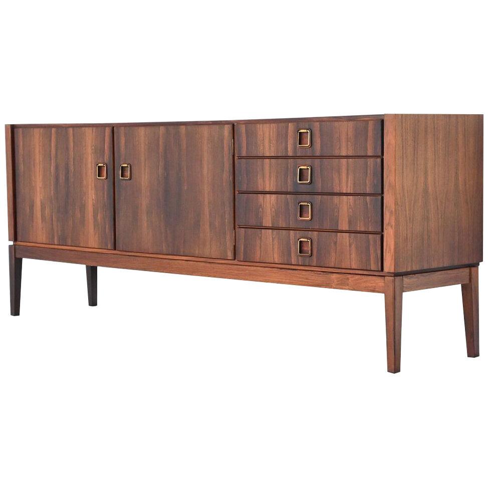 Topform sideboard rosewood and brass The Netherlands 1960