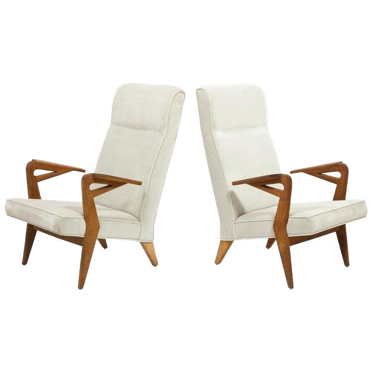 Pair of Oak Armchairs by Parker Knoll, Belgium, 1960's