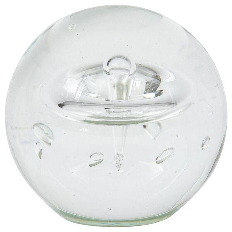 Clear Sulfur Glass Paperweight, Italy, 1960's