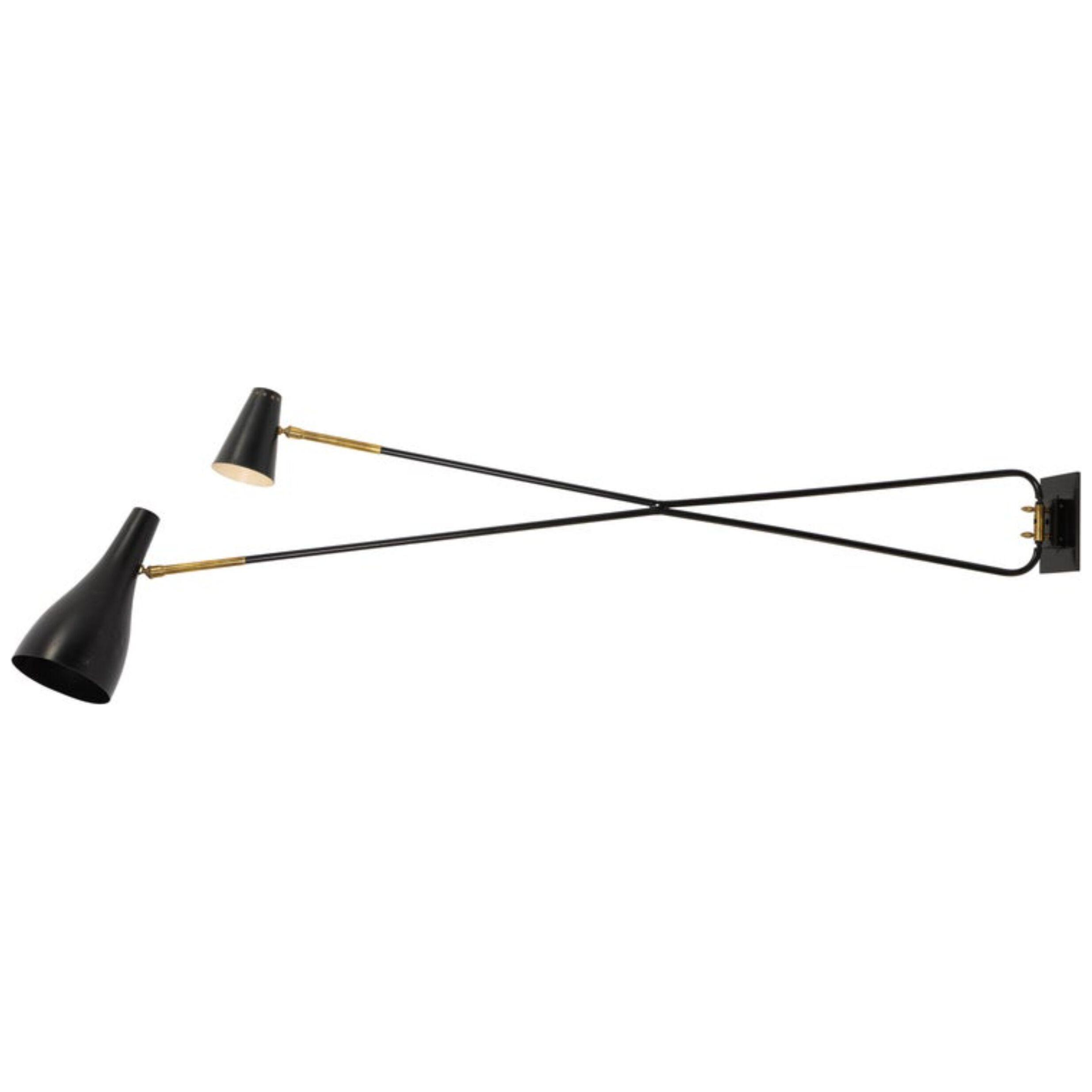 Large Scale Double Swing Arm Sconce by Arlus