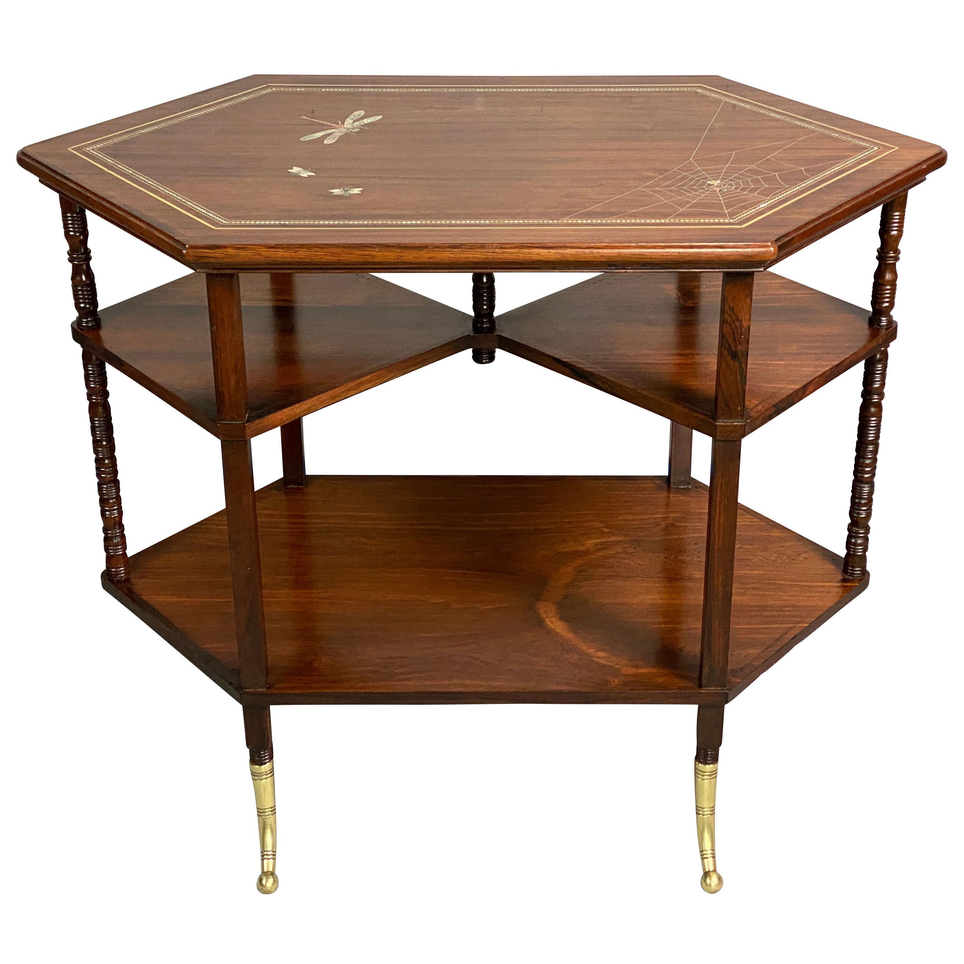 American Aesthetic Rosewood Table by A. &H. Lejambre, Philadelphia