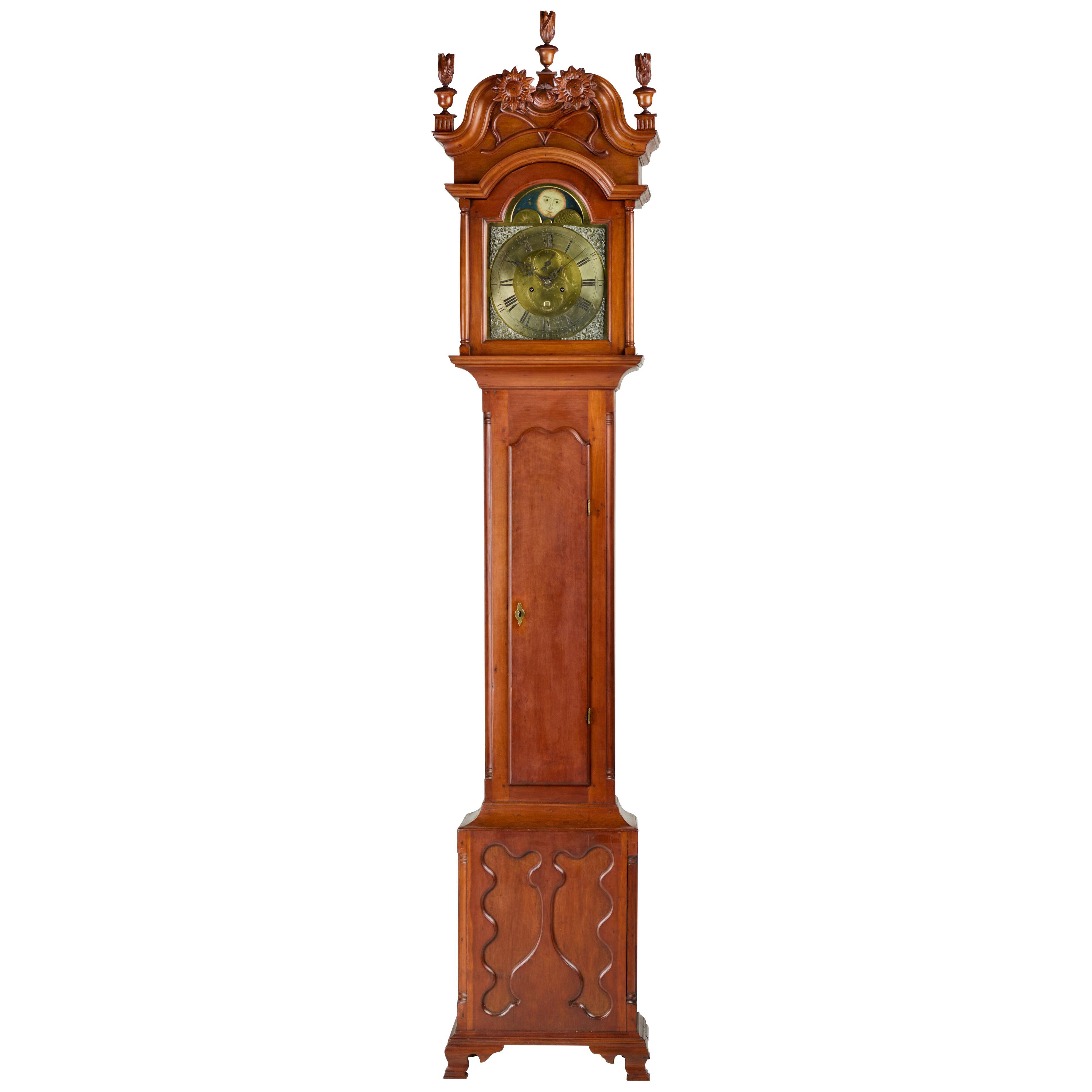 Tall Case Clock Inscribed John Fisher, York Town