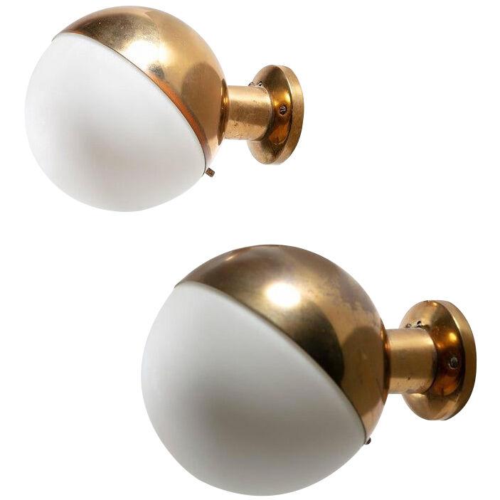 Pair of Model 2045 Wall Lamps by Stilnovo