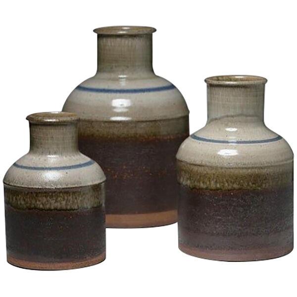 Set of Three Ceramic Vases by Nanni Valentini for Ceramica Arcore