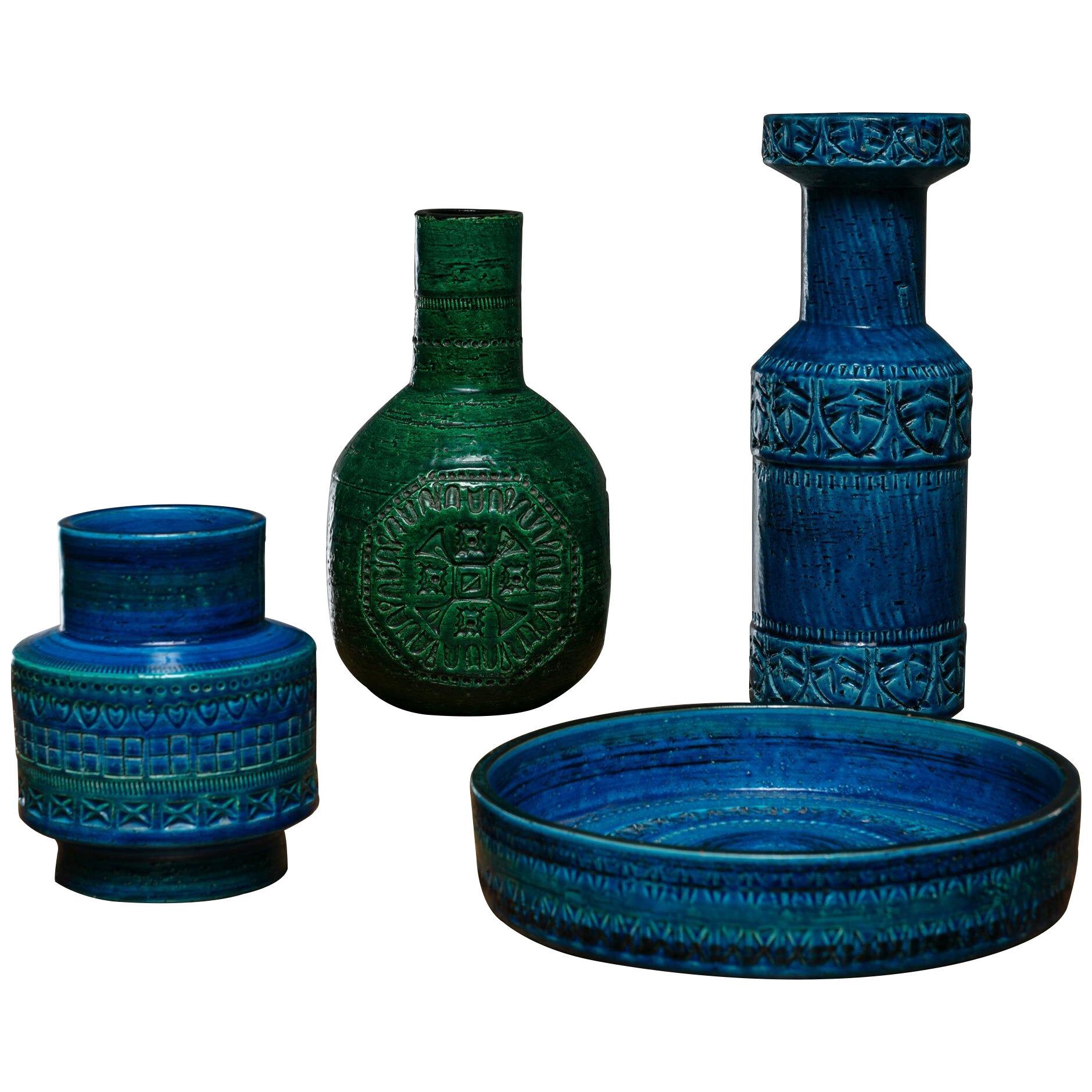 Set of Four Ceramic Vases by Bitossi