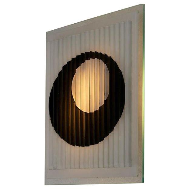 Optical Glass Sconce by Lumenform