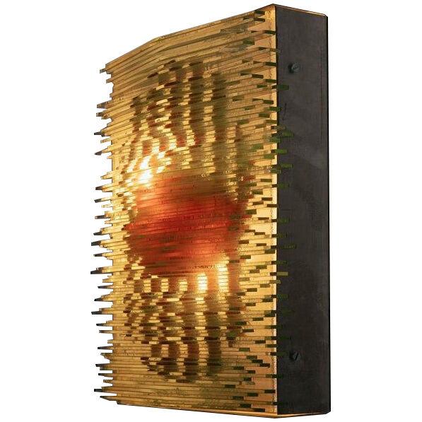 Optical Glass Sconce by Lumenform