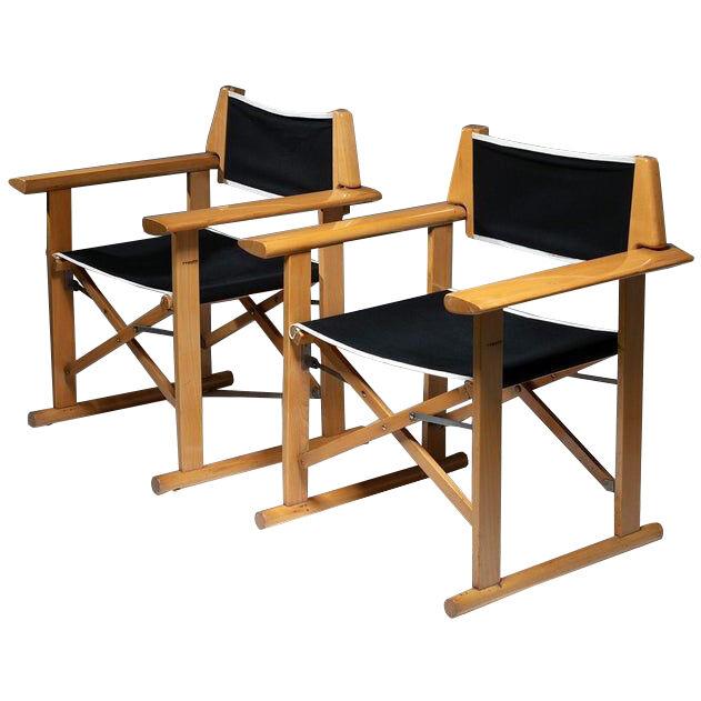 Pair of "Hollywood" Folding Armchairs by Carlo Hauner for Reguitti