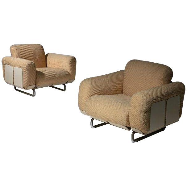 Senzafine Lounge Chairs by Eleonore Peduzzi Riva for Zanotta