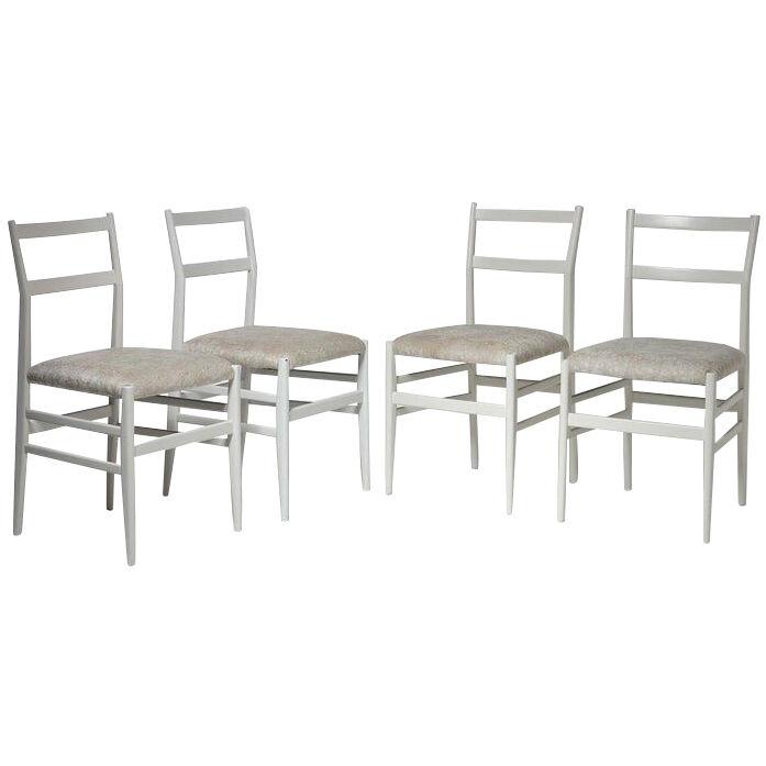 Set of Four "Leggera" Chairs by Gio Ponti for Cassina