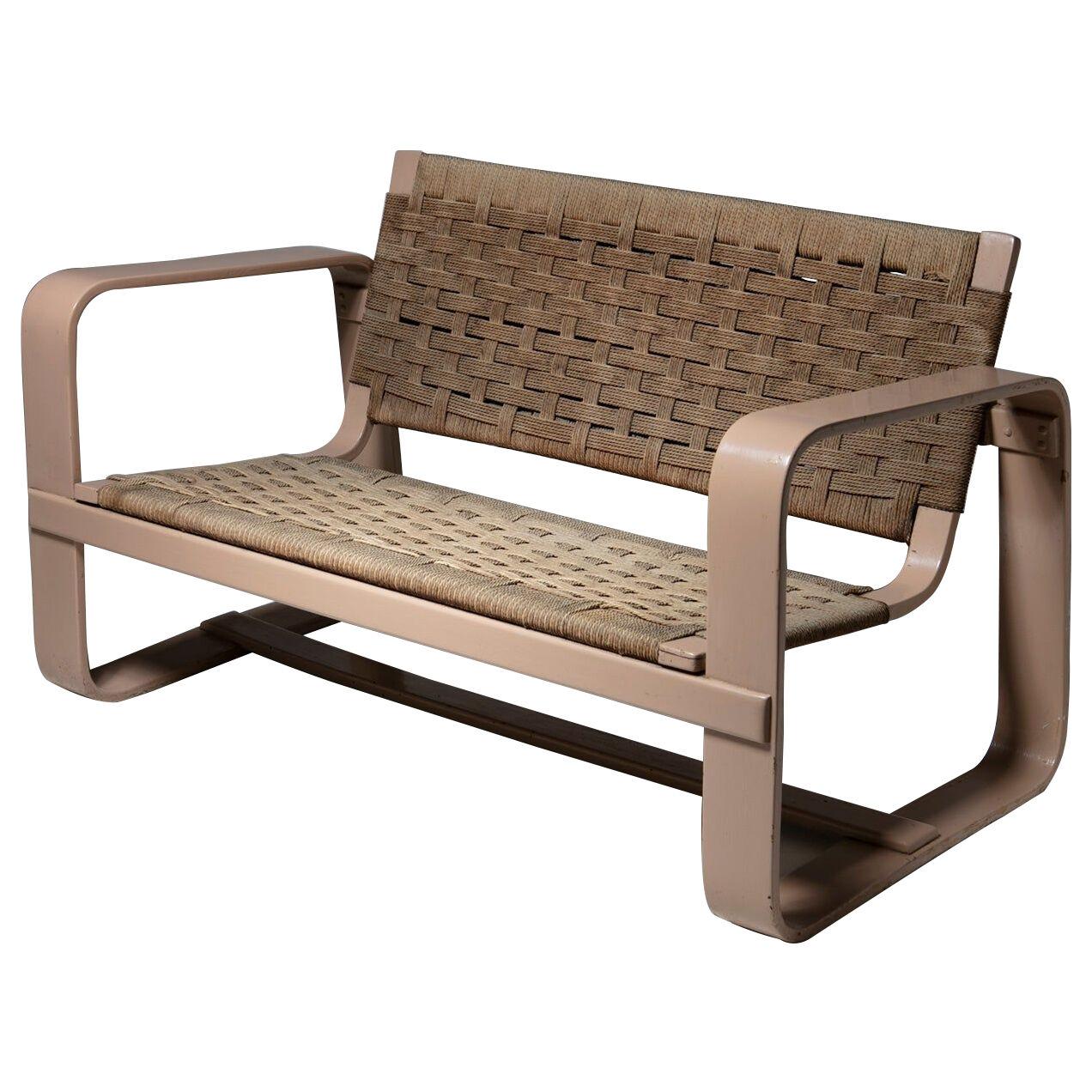 Plywood Settee by Pagano for Maggioni