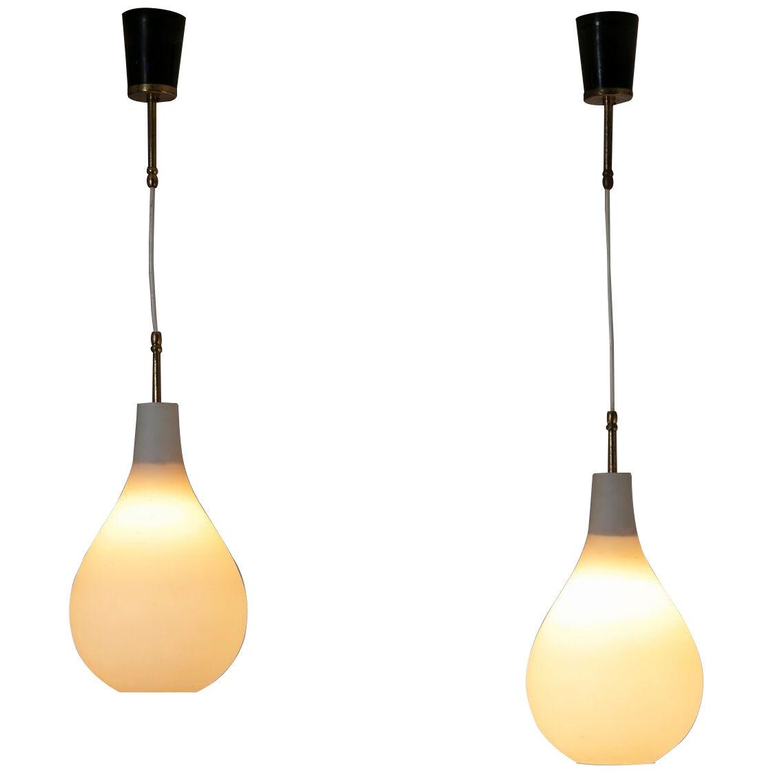 Pair of Stilnovo Pendant Lamps