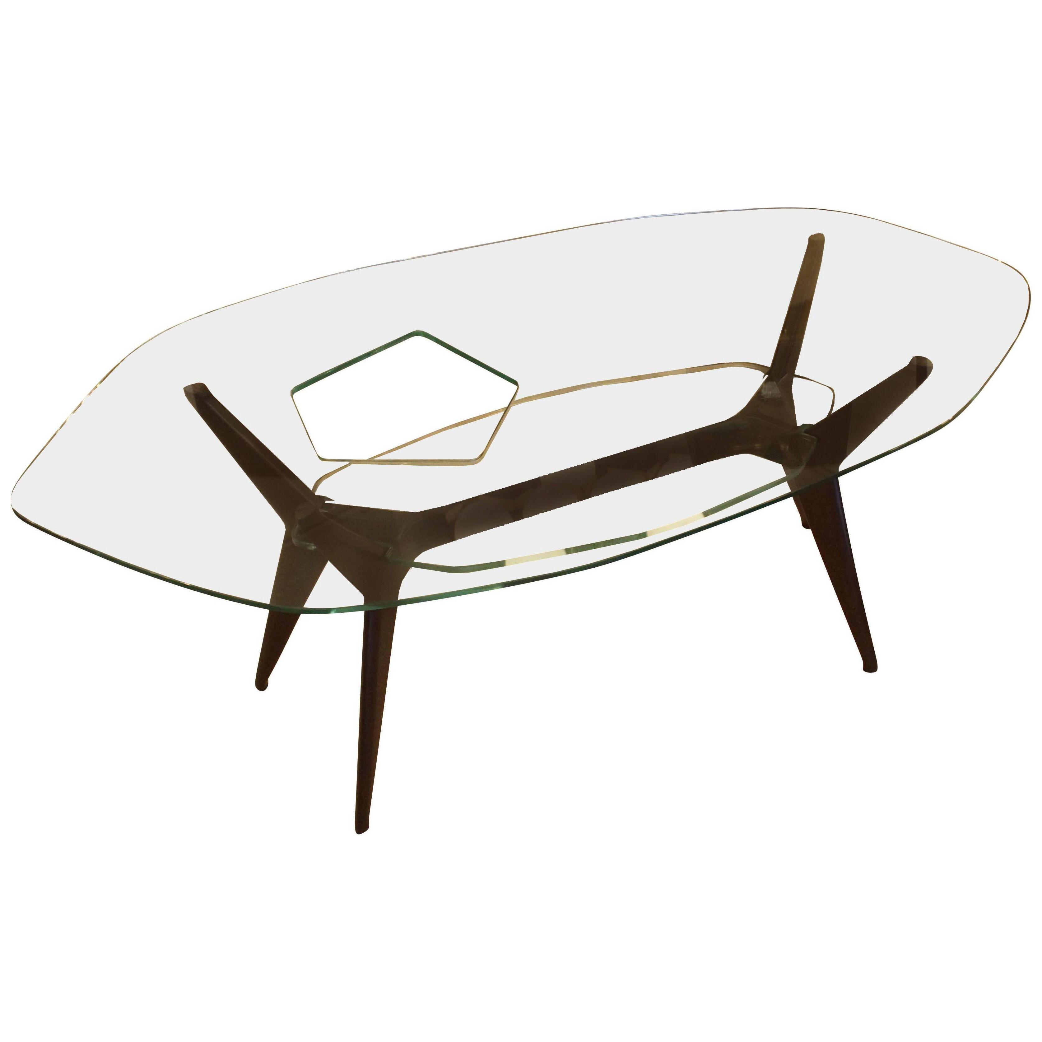 Unique Coffee Table in the Style of Ico Parisi, Italy, 1960s