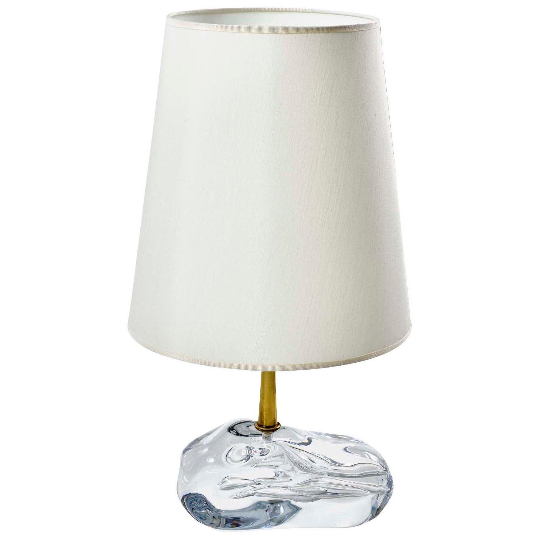 "Sassone" Glass Amber Table Lamp by Esperia for Gaspare Asaro