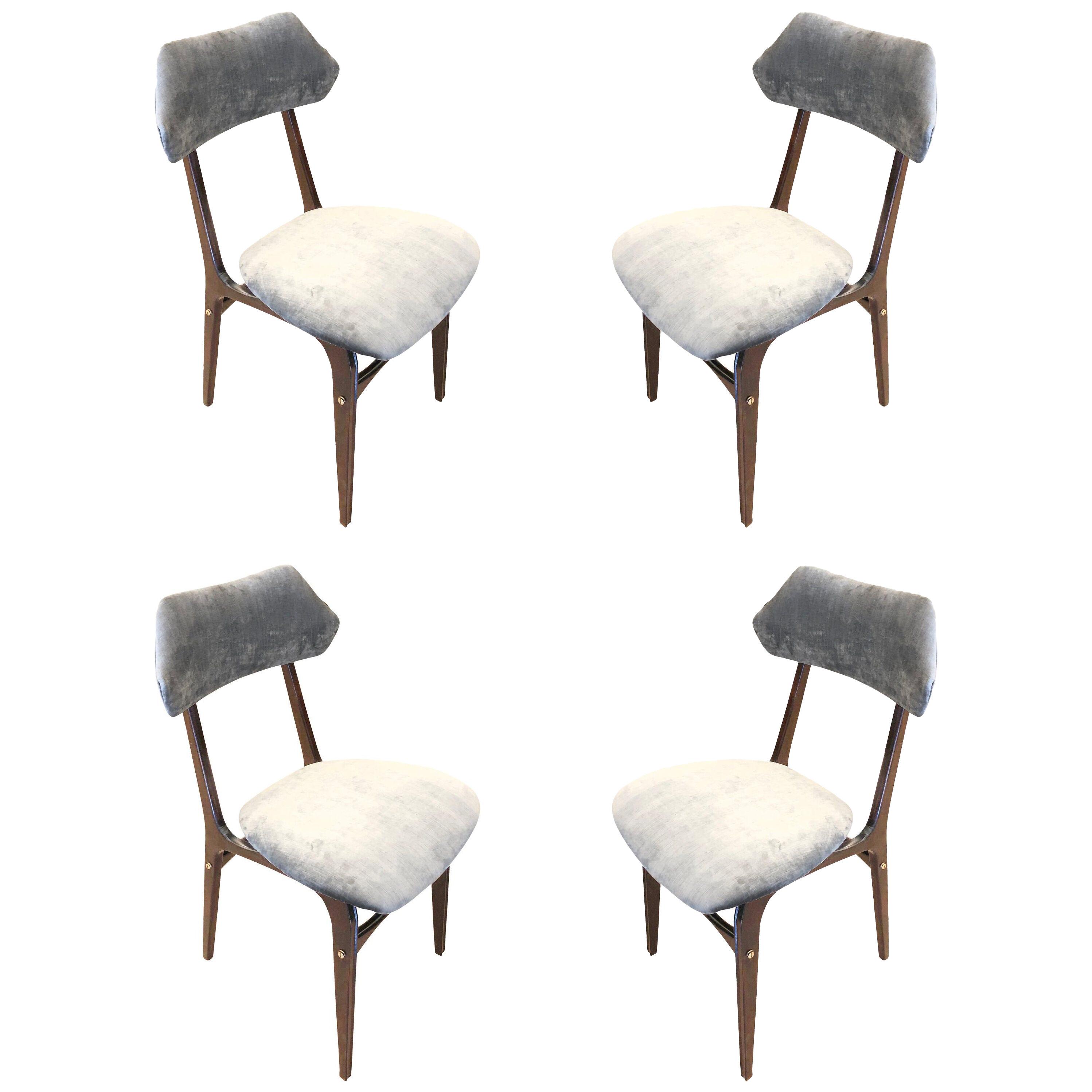 Set of Four Chairs in the Manner of Ico Parisi