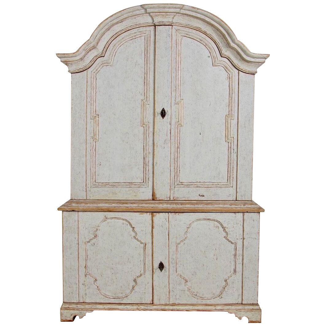 CIRCA 1780  ROCOCO  TWO SECTION CABINET FROM VARMALND SWEDEN