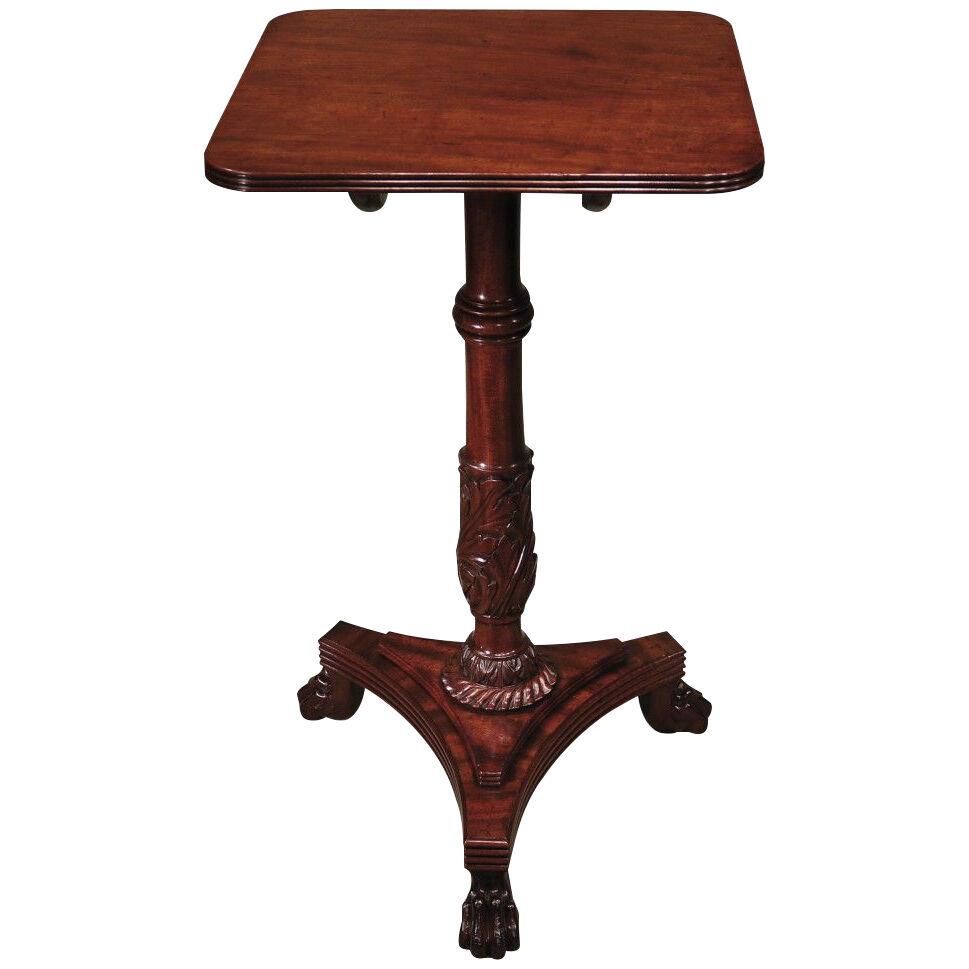 An Antique Regency period fiddleback mahogany Occasional Table