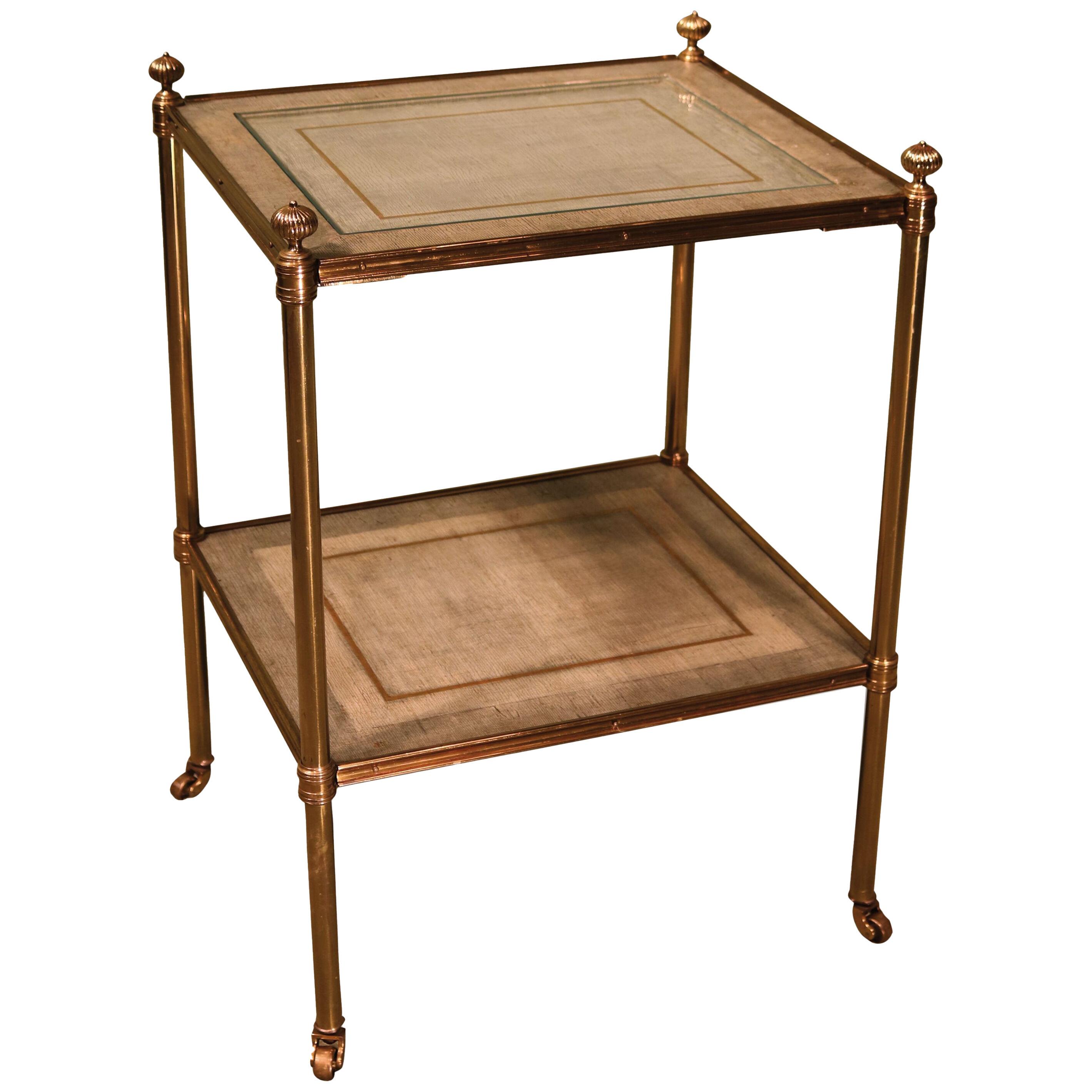 A 20th century English 2-tier Etagere