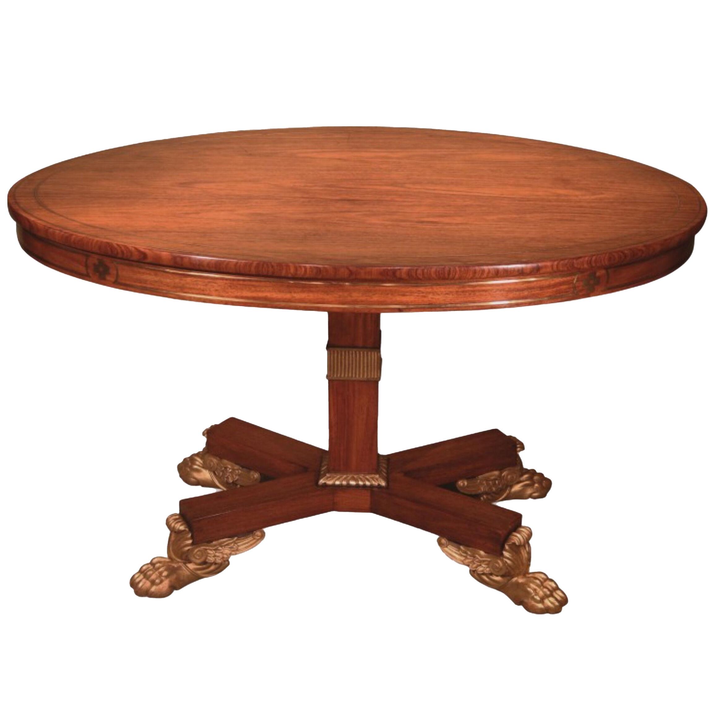 19th Century Regency padouk wood Breakfast Table