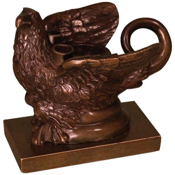 19th Century Bronze Eagle Inkwell