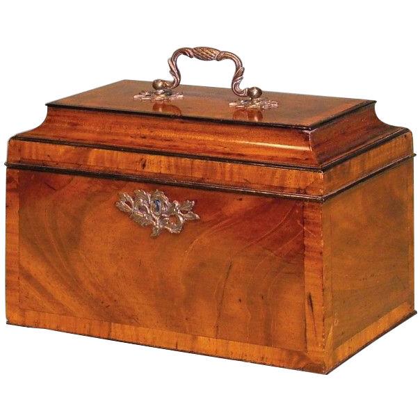 Chippendale period mahogany Tea Caddy.