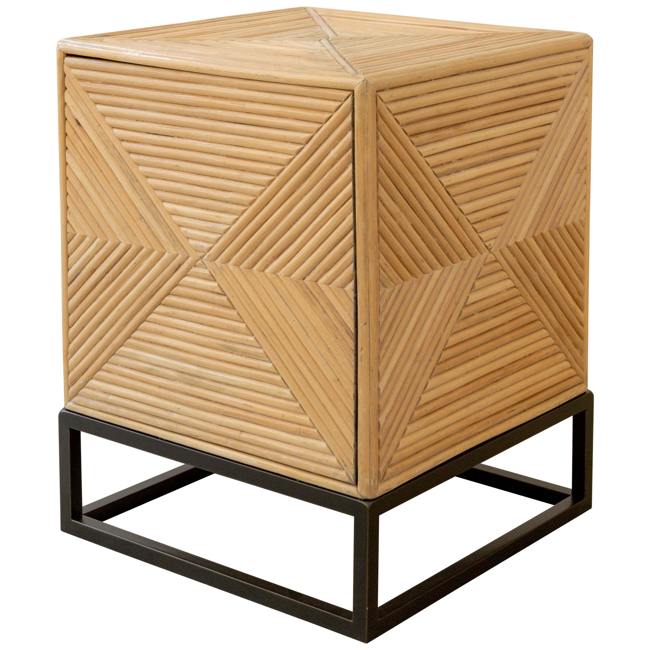 Split Bamboo + Steel Base Cabinet