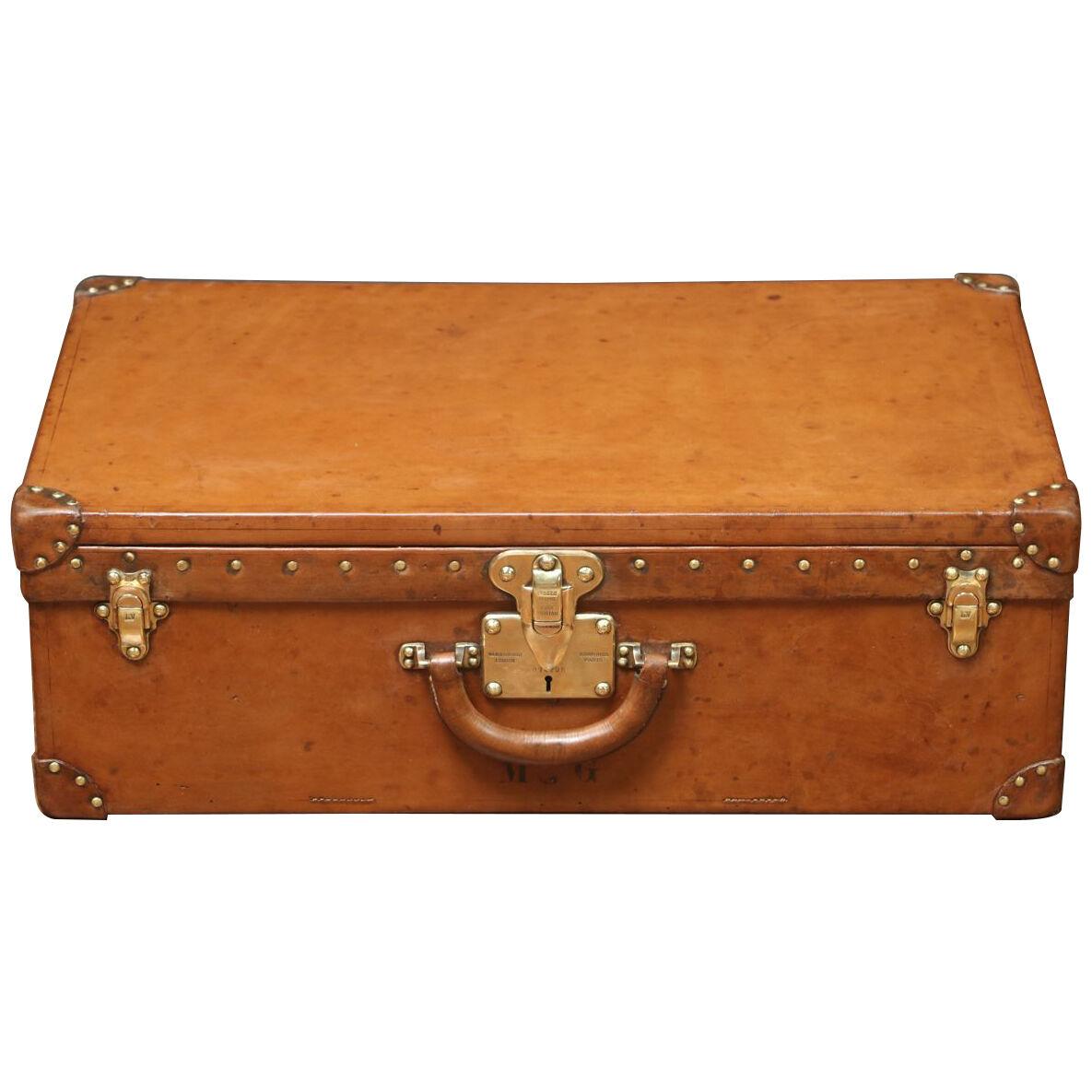 Louis Vuitton Leather Suitcase, 1930s