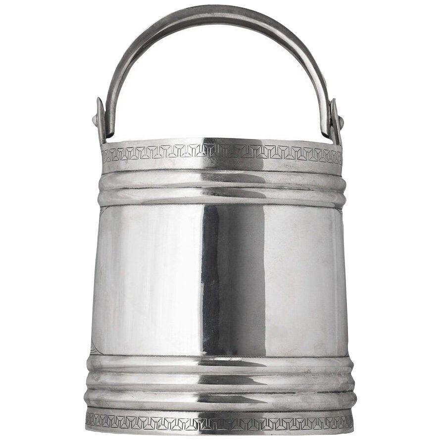 19thC Russian Solid Silver Vodka Ice Bucket c.1880