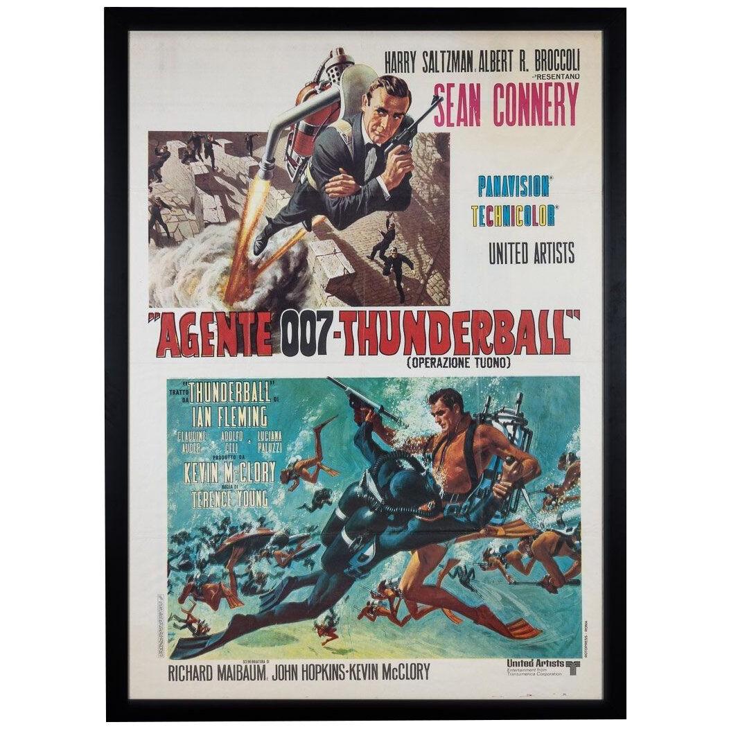 Original Italian Re-Release James Bond 'Thunderball' Poster, c.1971	