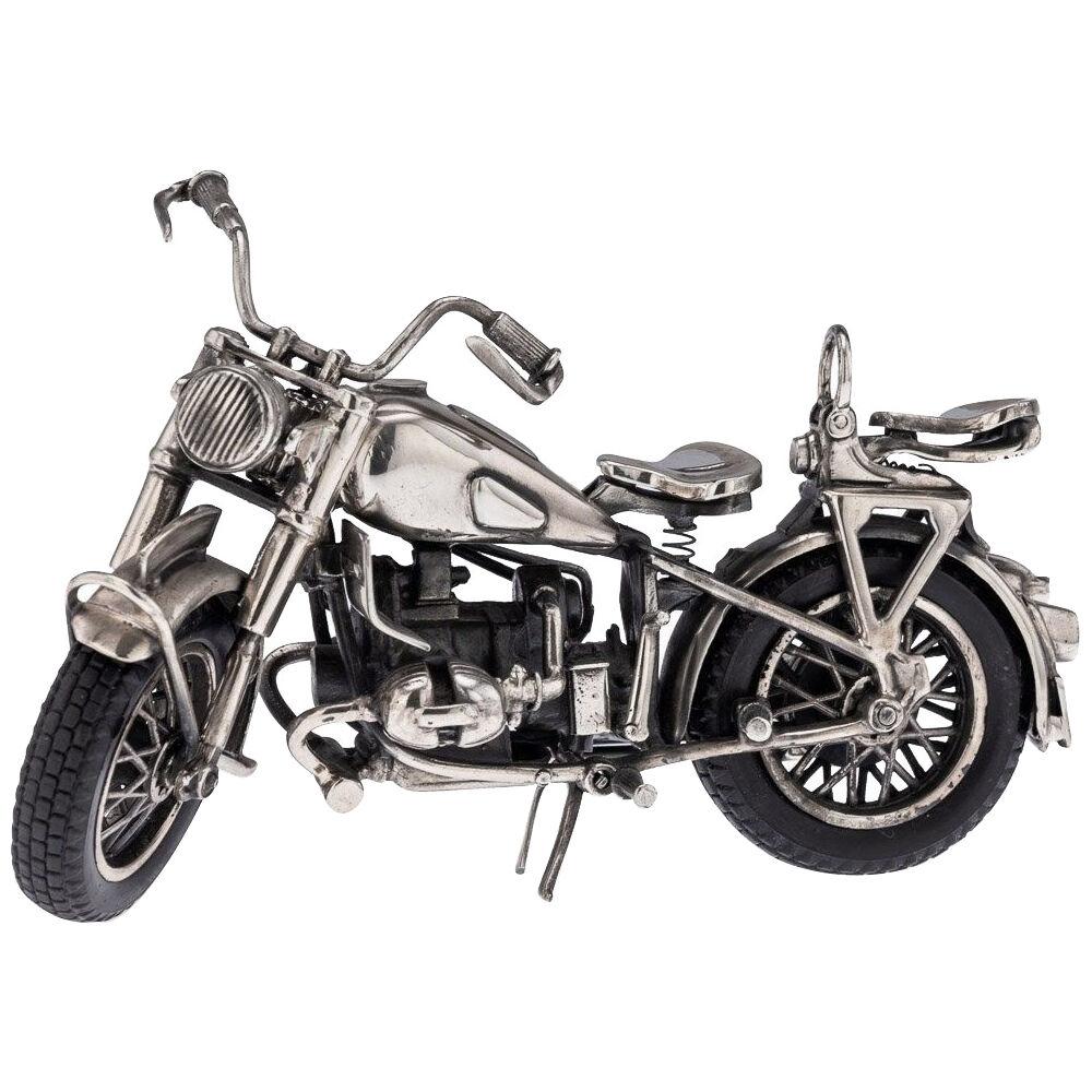 20th Century Italian Solid Silver Model Of A BMW R75 Motorcycle, c.1960	