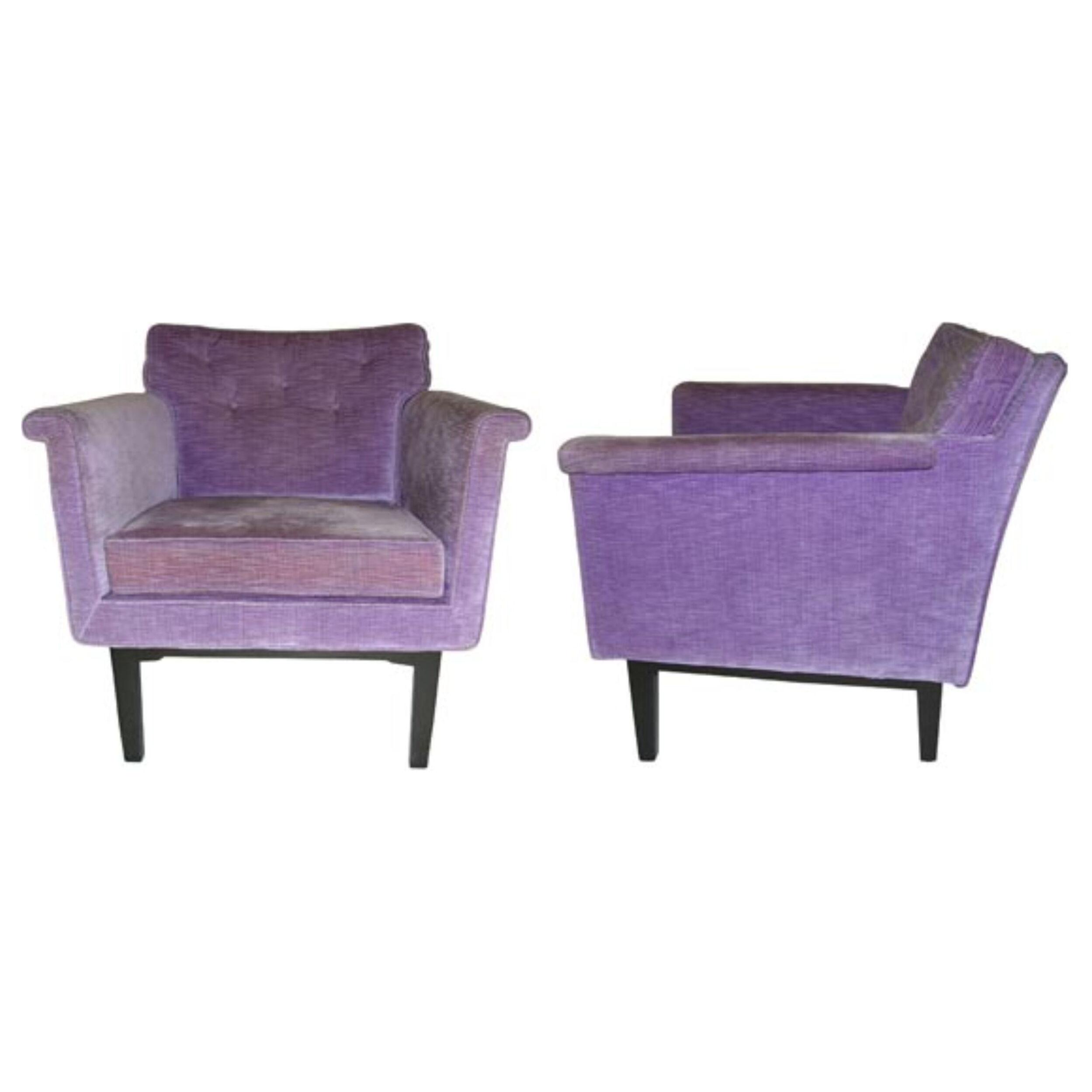 Pair of Club Chairs by Edward Wormley for Dunbar