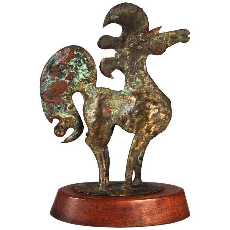 Whimsical Bronze Horse Sculpture by Bill Lett