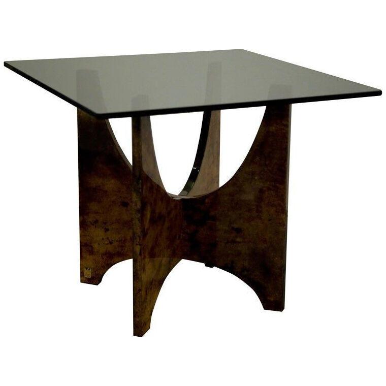 Parabolic Panel Occasional Table by Aldo Tura