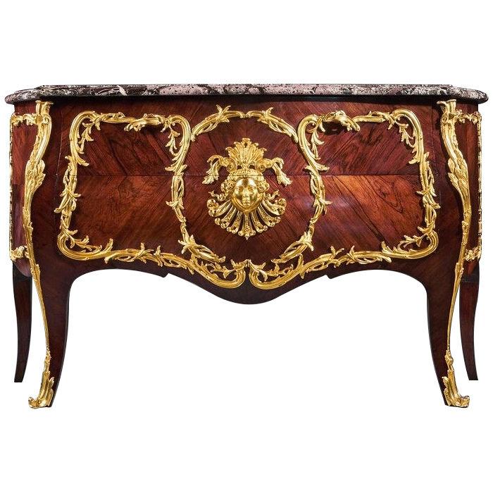 French 19th Century Louis XV Style Commode By Hopillart & Leroy Paris