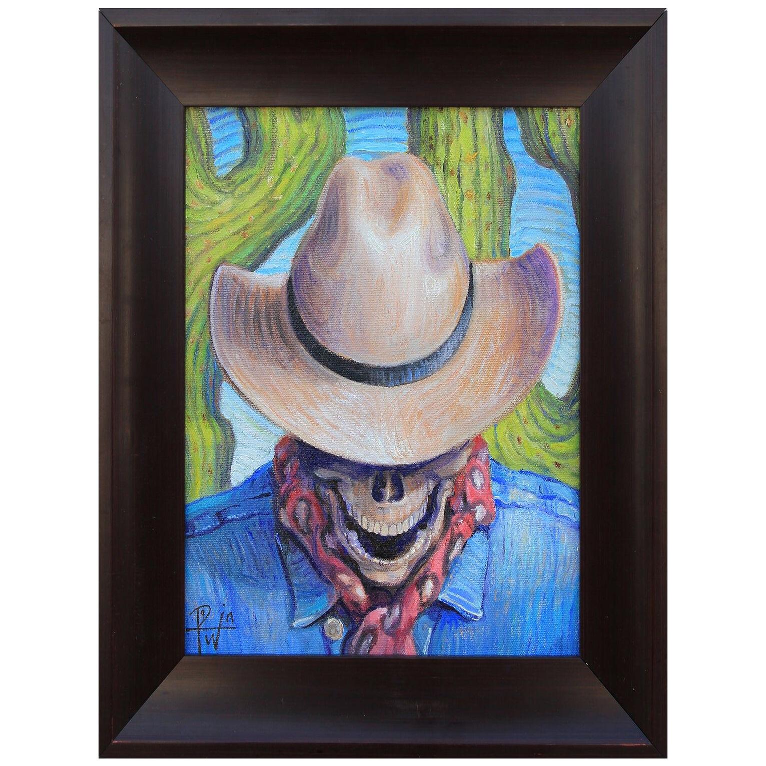 "Goodbye Cowboy" Contemporary Surrealist Figurative Painting