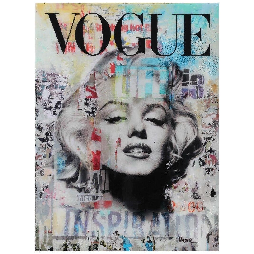 Vogue Marilyn Monroe Mixed Media Contemporary Collage