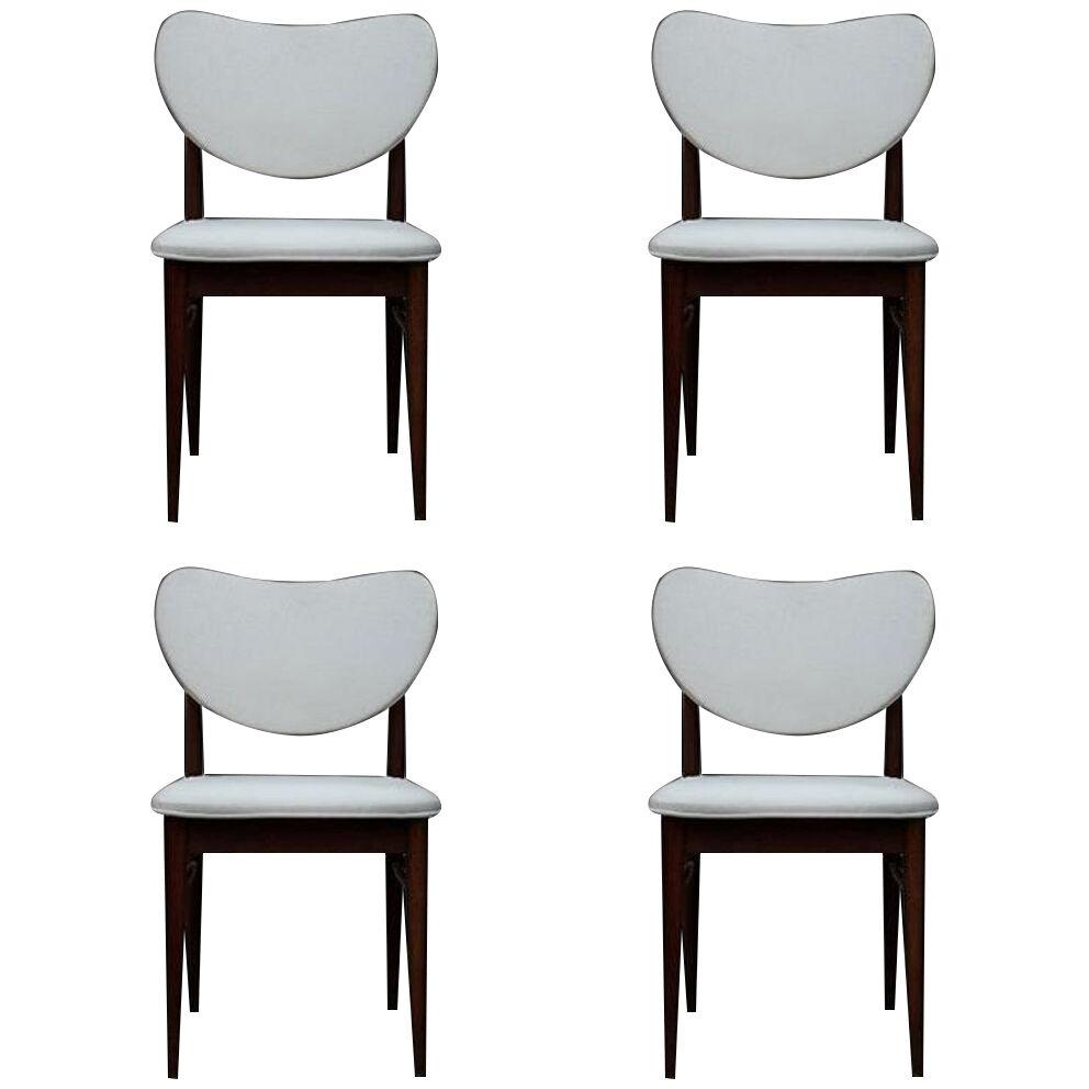 Modern Dining Chairs in the Style of Finn Juhl, 1950s - Set of 4