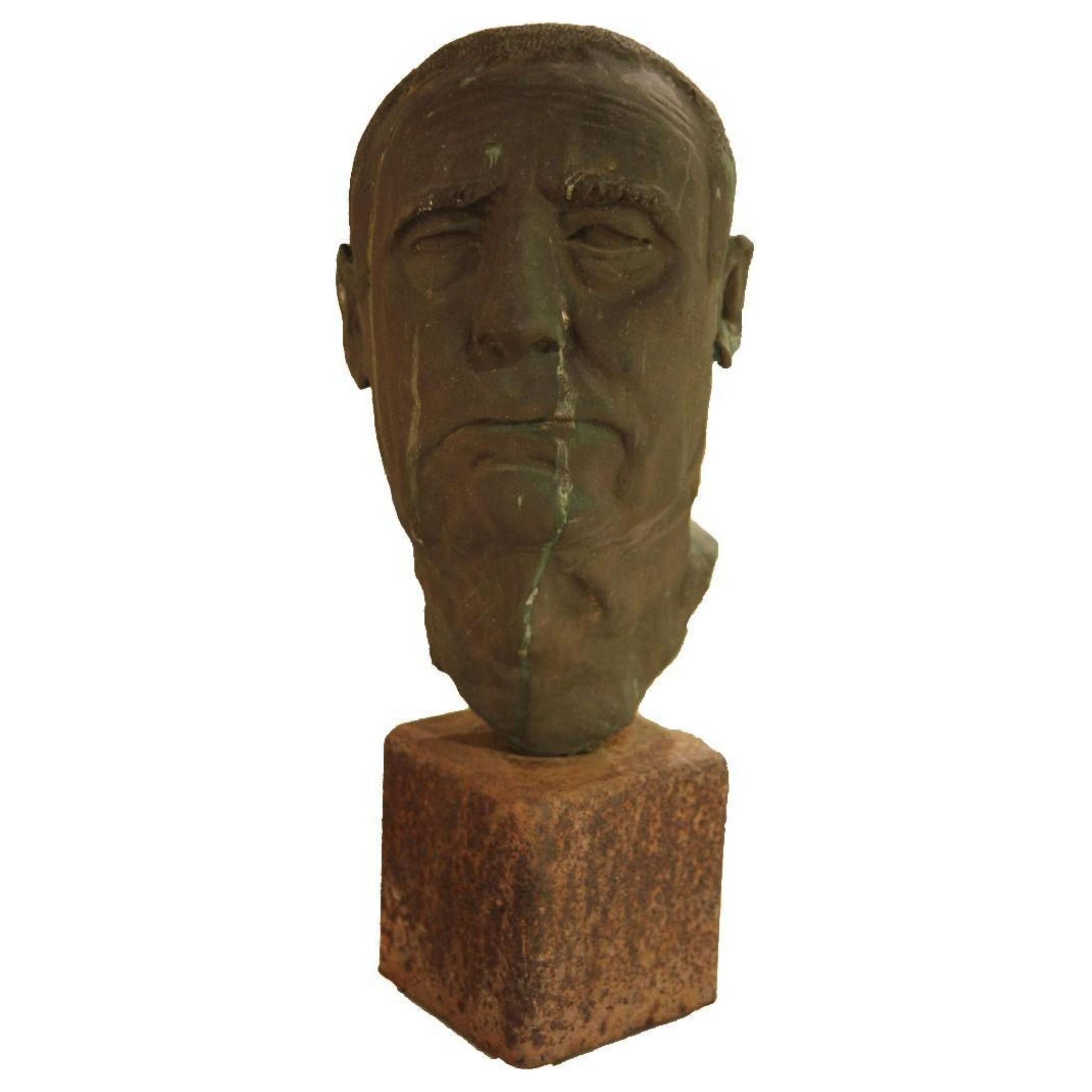 Rick Pasterchik "Olie" Bronze Bust of a Man 1978