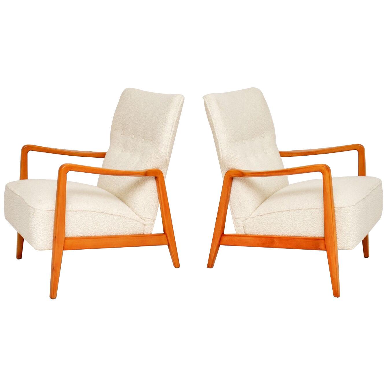 1950's Pair of Swedish Armchairs by Folke Ohlsson for Dux