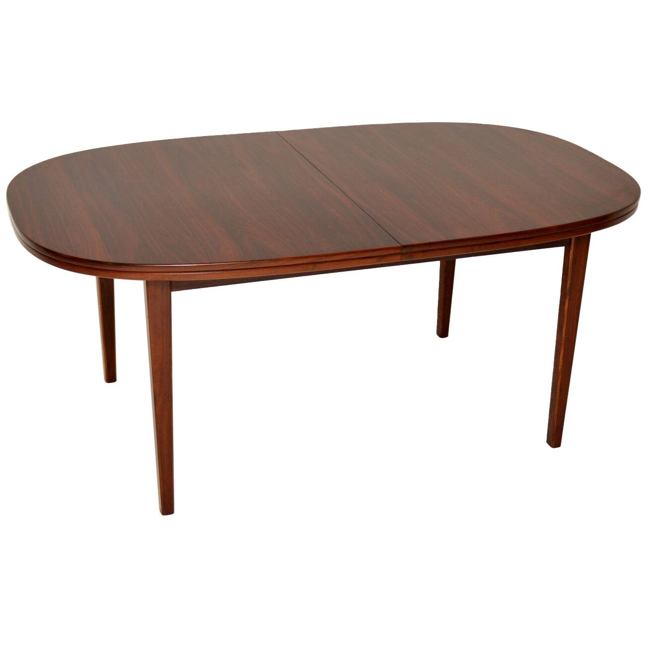 1960's Danish Rosewood Extending Dining Table